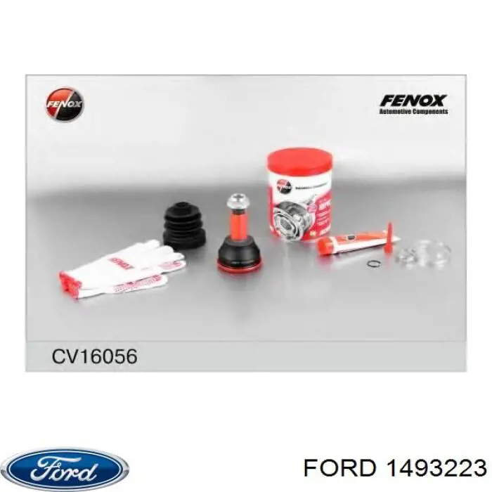 1493223 Ford árbol de transmisión delantero izquierdo