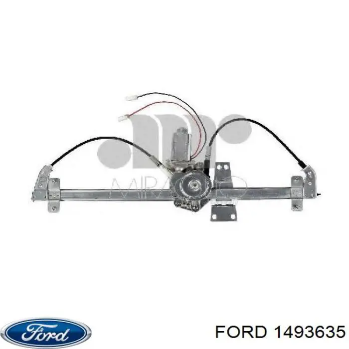 1493635 Ford mecanismo de elevalunas, puerta delantera derecha