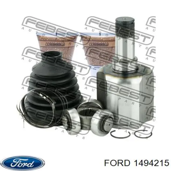 1494215 Ford árbol de transmisión delantero izquierdo