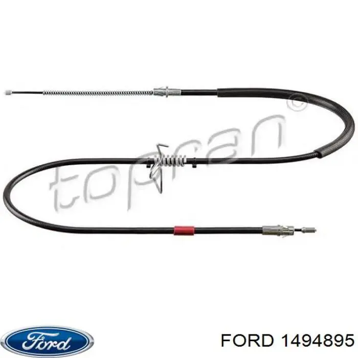 1494895 Ford cable de freno de mano trasero izquierdo