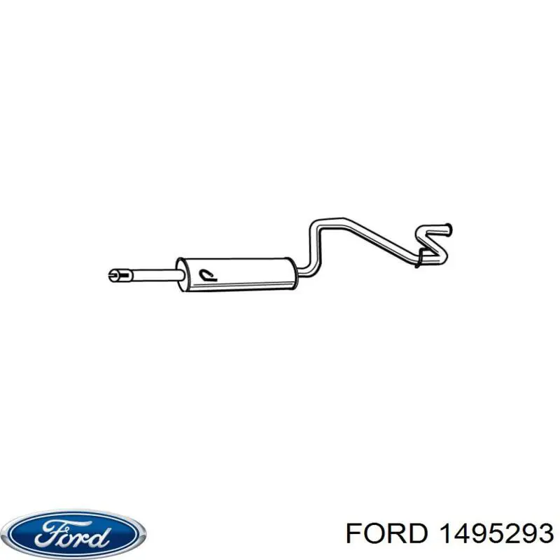 1495293 Ford silenciador posterior