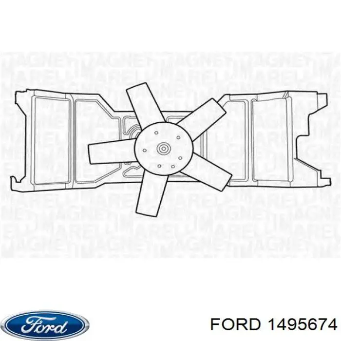 Ventilador, refrigeración motor Ford 1495674 precio, desde 104,88 EUR