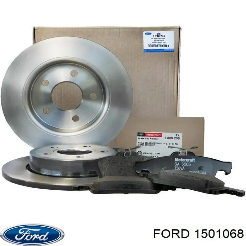 Disco de freno trasero 1501068 Ford