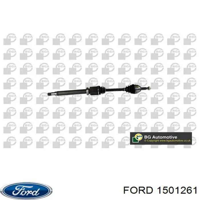 1501261 Ford árbol de transmisión delantero derecho