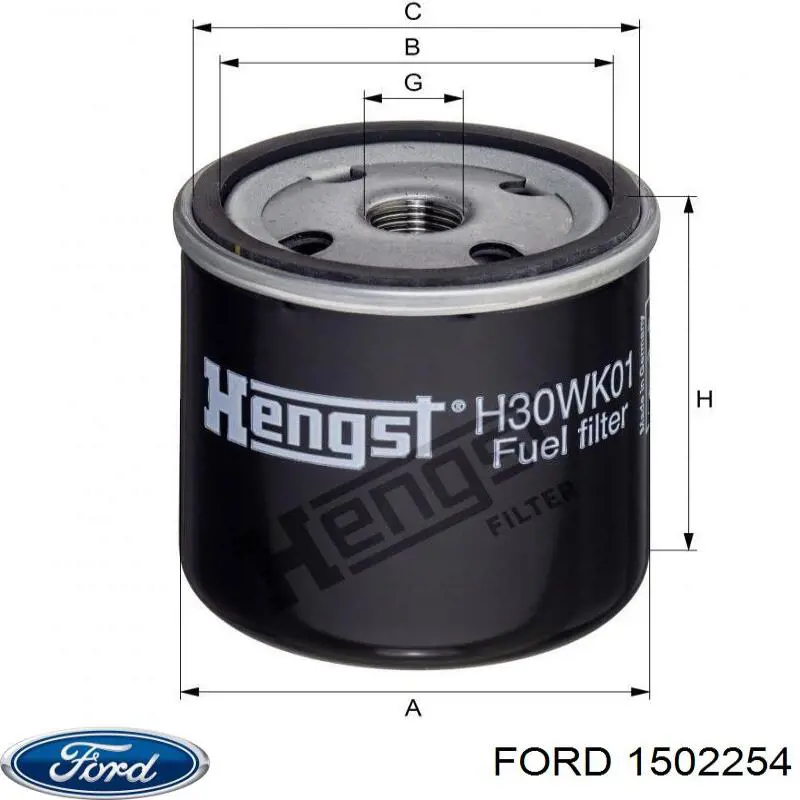 1502254 Ford filtro combustible