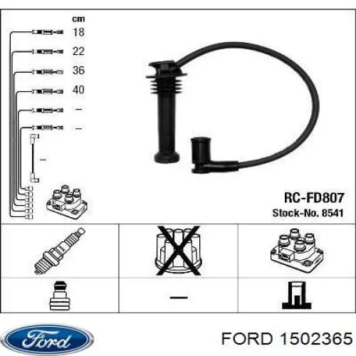 Comprar 1502365 Ford Cable de bujía