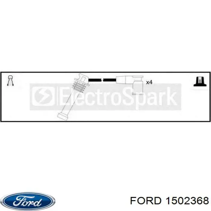 BE8Z12286A Ford cable de encendido, cilindro №4