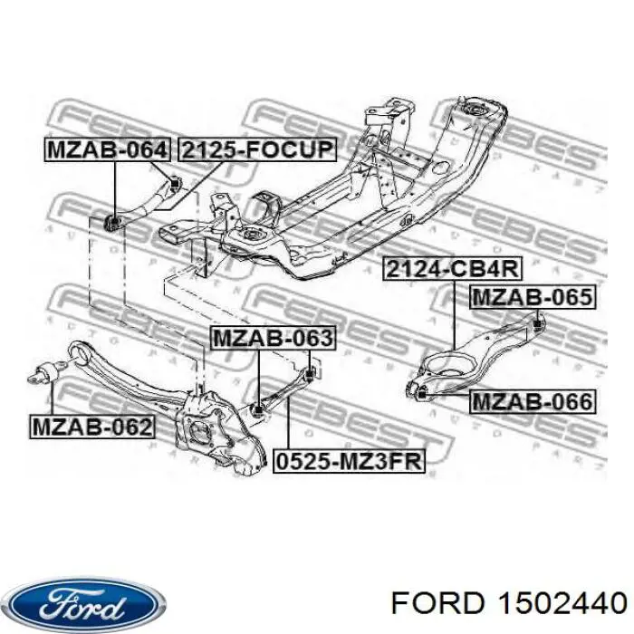 Brazo superior de suspensión trasera izquierdo/derecho Ford 1502440 precio, desde 29,74 EUR