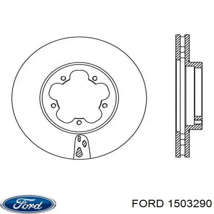 1503290 Ford disco de freno delantero