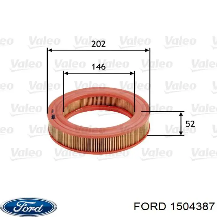 El filtro de aire Ford 1504387 precio, desde 4,47 EUR