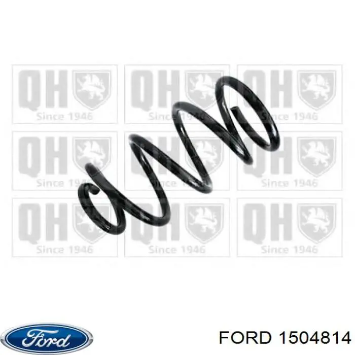 1504814 Ford muelle de suspensión eje delantero