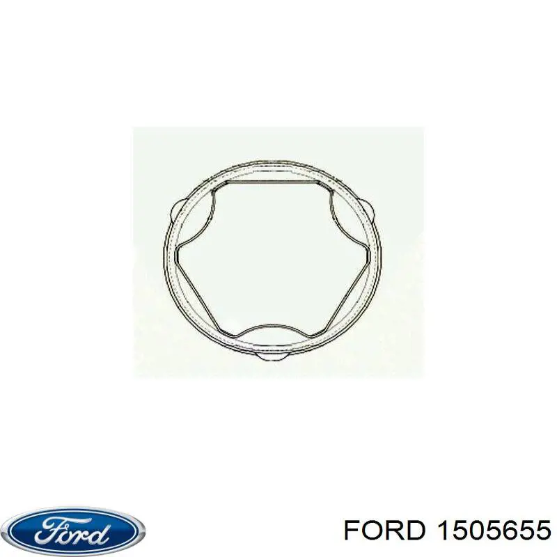 1505655 Ford juego de fuelles, árbol de transmisión delantero