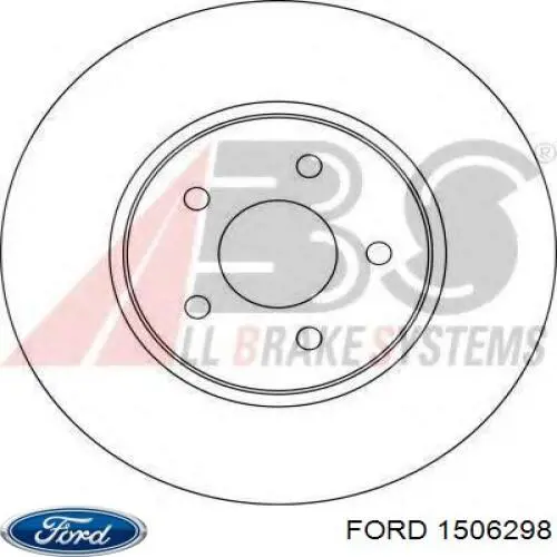 1506298 Ford freno de disco delantero