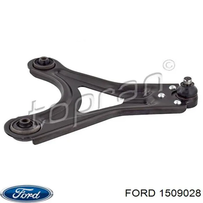 1543965 Ford moldura de la puerta delantera izquierda