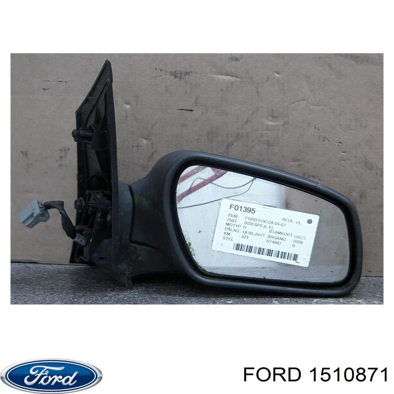 FD4247313 Ford espejo retrovisor derecho
