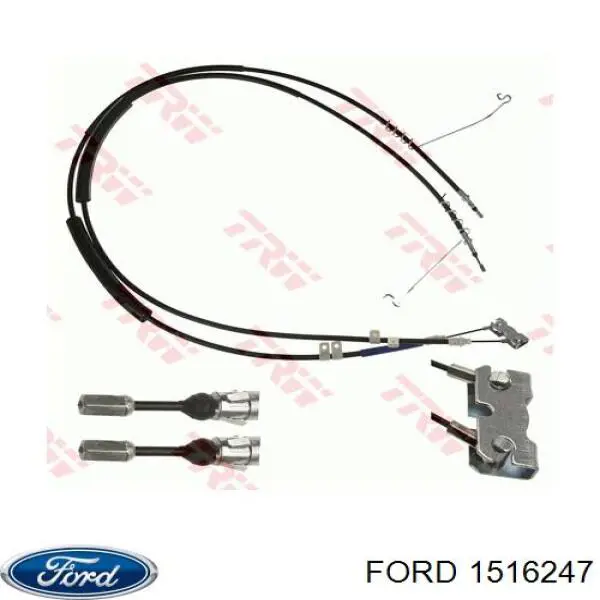 1516247 Ford cable de freno de mano trasero derecho/izquierdo