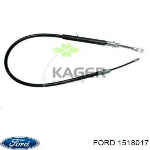 1518017 Ford cable de freno de mano trasero derecho