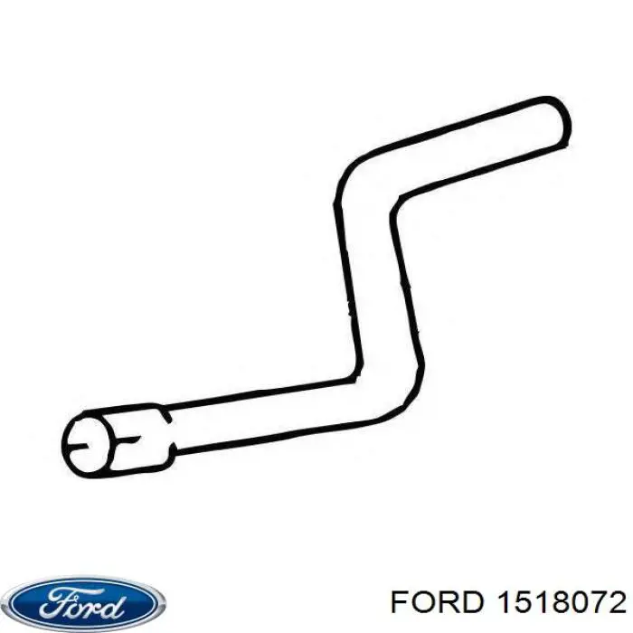 1518072 Ford silenciador del medio