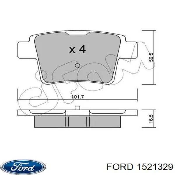 Pastillas traseras de freno Ford 1521329 precio, desde 26,99 EUR