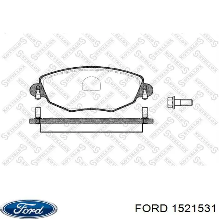 1521531 Ford pastillas de freno delanteras