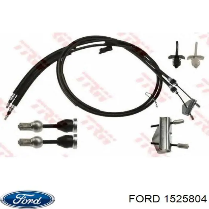 1525804 Ford cable de freno de mano trasero derecho/izquierdo