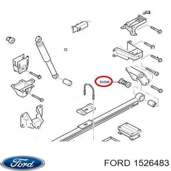 Buje de la bisagra del resorte de láminas Ford 1526483 precio, desde 12,90 EUR