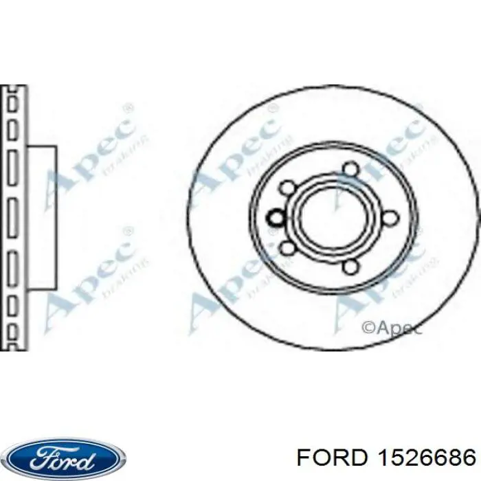 1526686 Ford disco de freno delantero