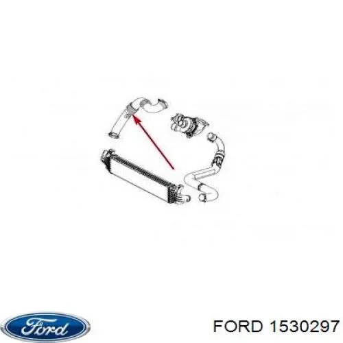 Tubo intercooler 1530297 Ford