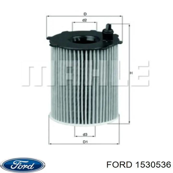 1530536 Ford filtro de aceite