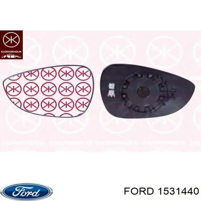 Comprar 1531440 Ford Cristal de espejo retrovisor derecho