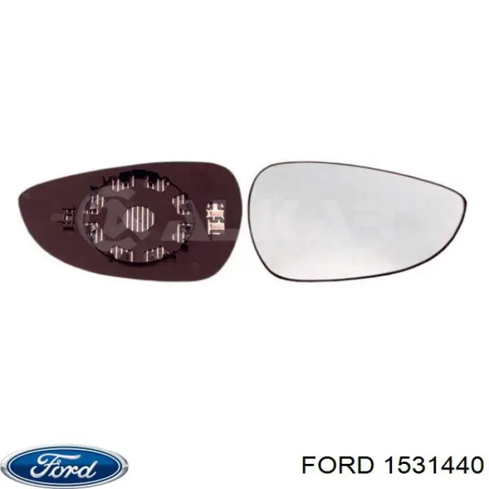 1531440 Ford cristal de espejo retrovisor exterior derecho