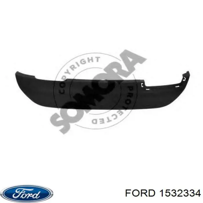 Alerón parachoques trasero para Ford Fiesta (CB1)