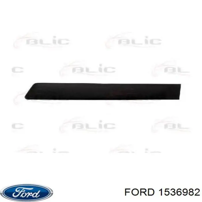 1363871 Ford moldura puerta trasera izquierda