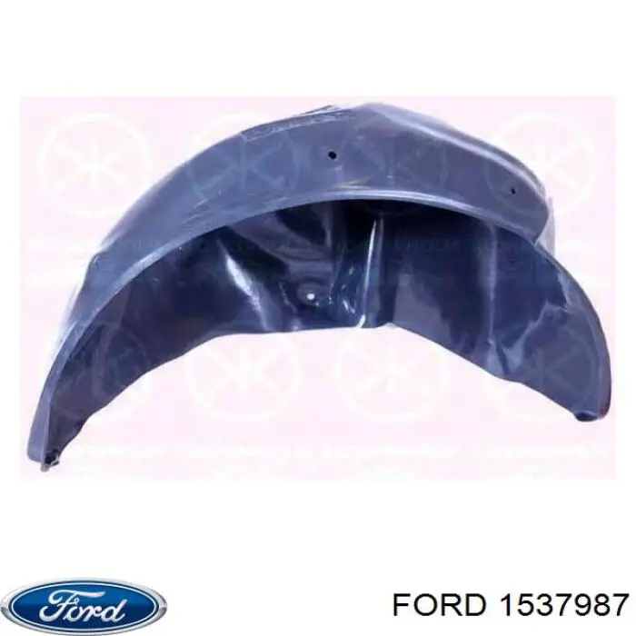 1537987 Ford guardabarros interior, aleta trasera, derecho