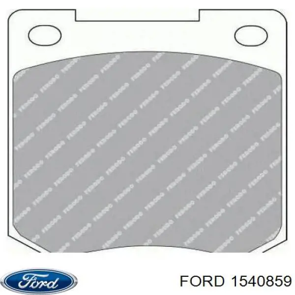 1540859 Ford pastillas de freno delanteras