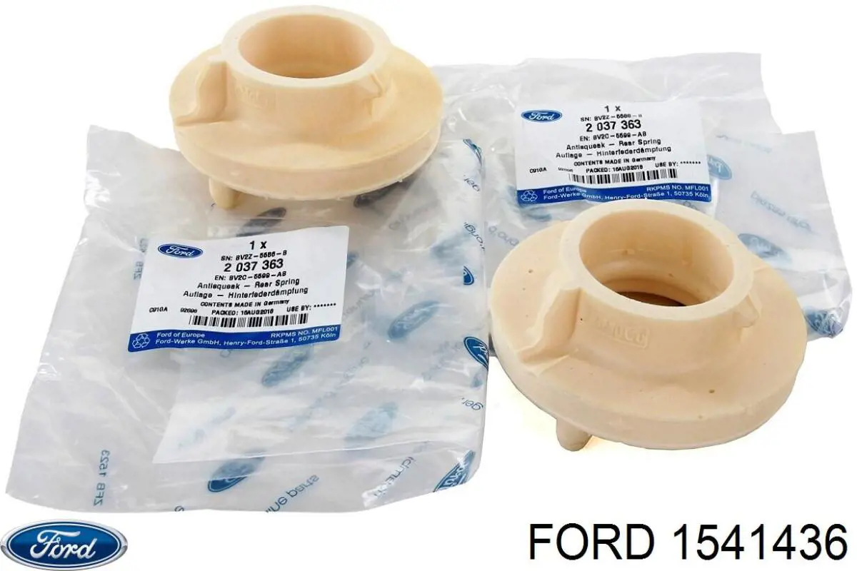 Espaciador de goma inferior del resorte delantero Ford 1541436