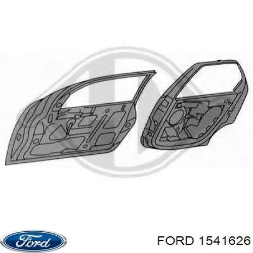 1422344 Ford puerta trasera izquierda