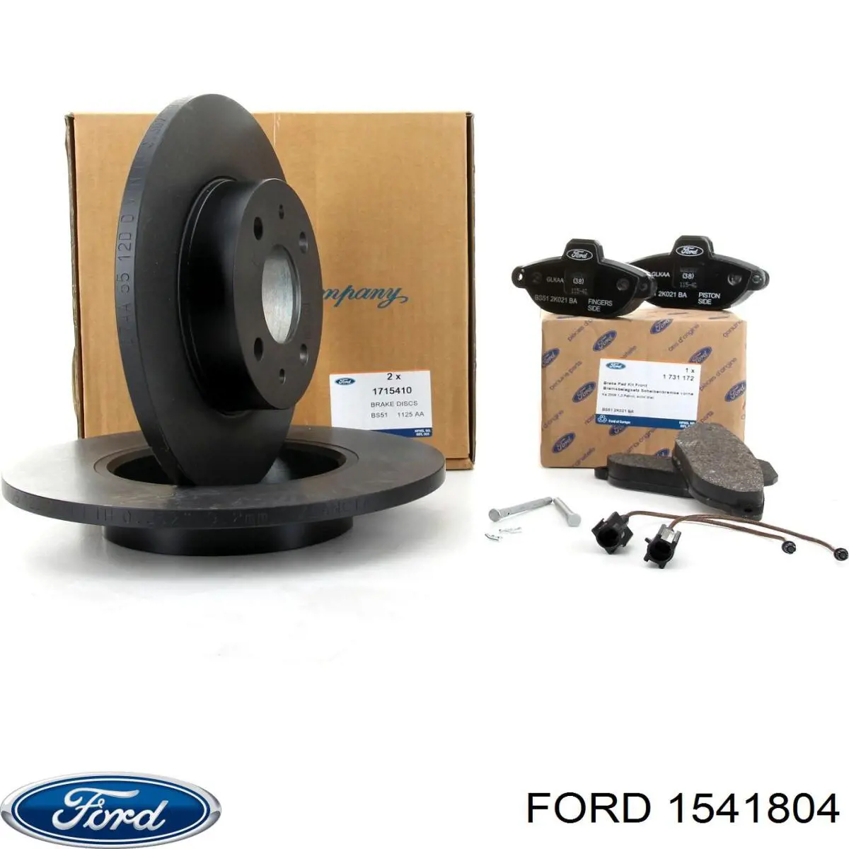 1541804 Ford disco de freno trasero