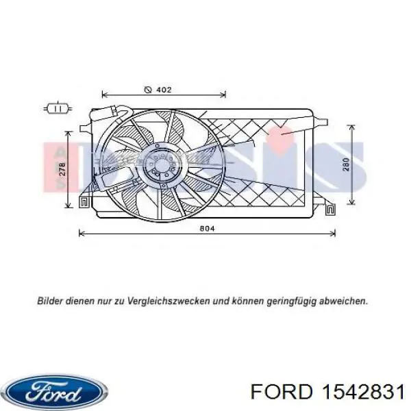 Ventilador de radiador D8G004TT Thermotec