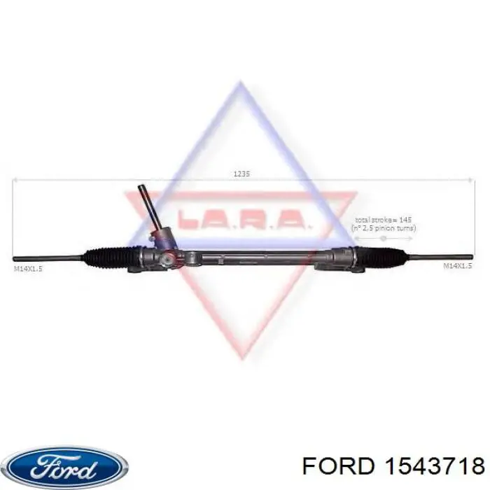 Caja de dirección para Ford Fiesta 