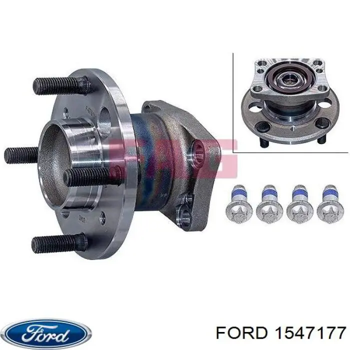 Cubo de rueda trasero Ford Fiesta CB1
