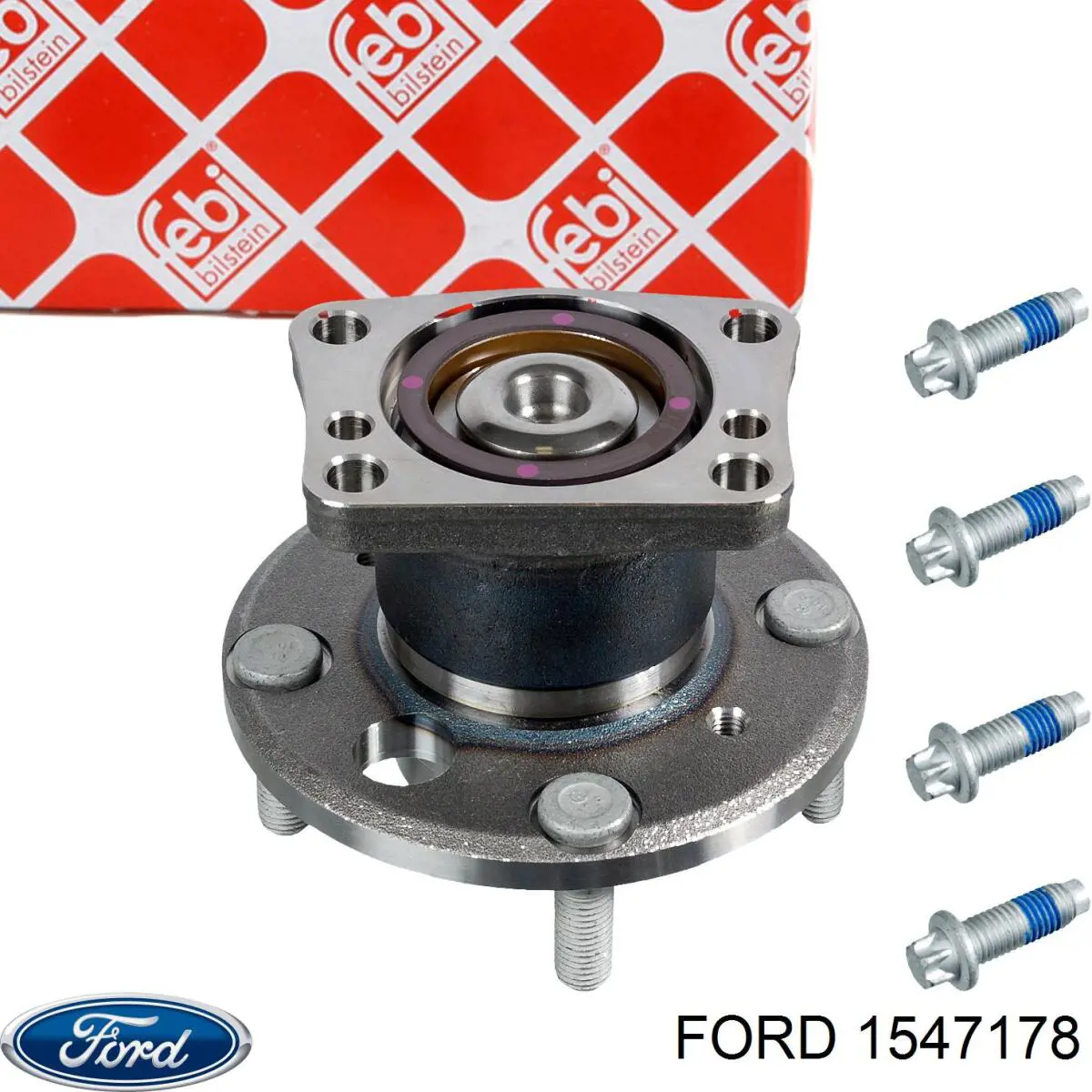 1547178 Ford cubo de rueda trasero