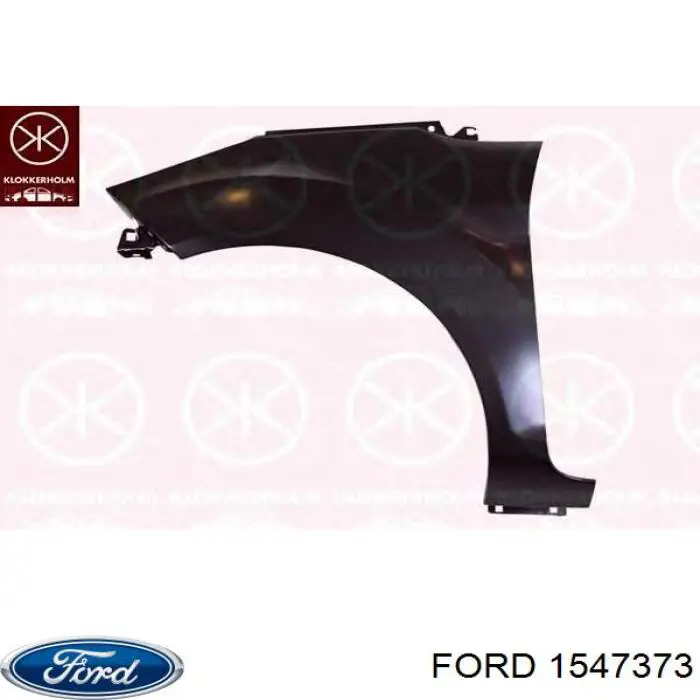 Guardabarros delantero derecho para Ford Fiesta (CB1)