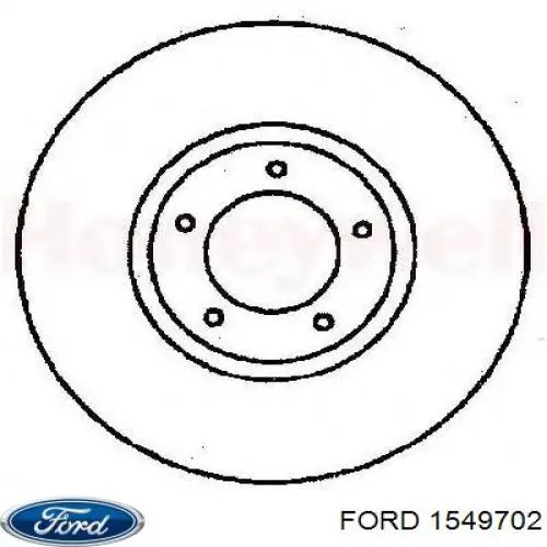 1766162 Ford disco de freno delantero