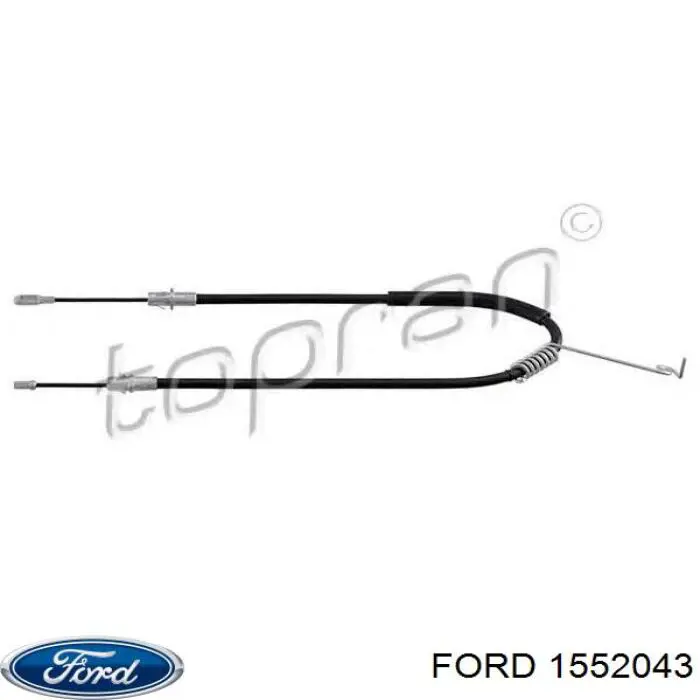 1552043 Ford cable de freno de mano trasero derecho
