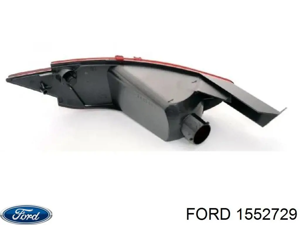 1552729 Ford reflector, parachoques trasero, izquierdo
