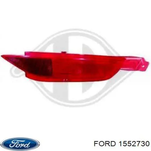Reflector, paragolpes trasero, derecho para Ford Fiesta (CB1)