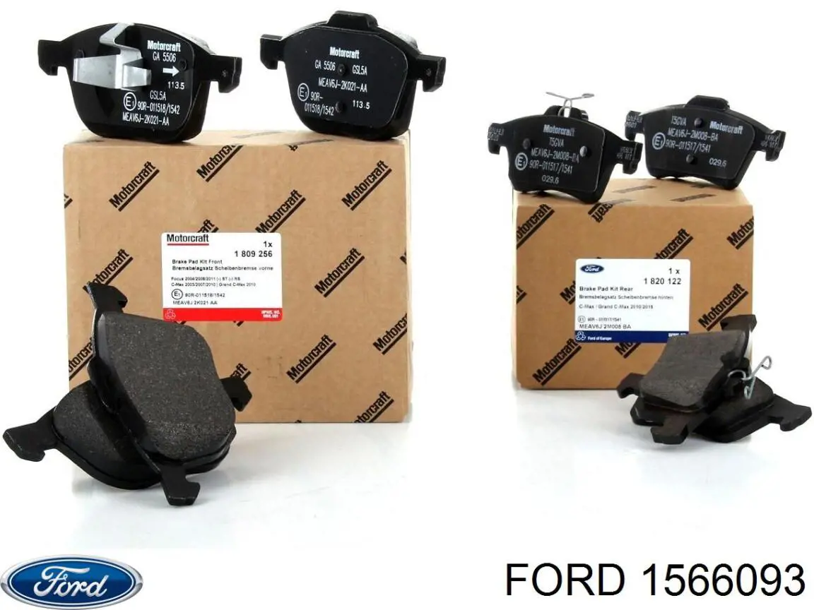 1566093 Ford pastillas de freno delanteras