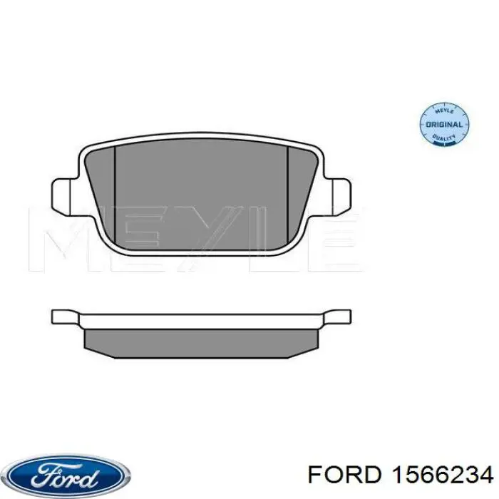 Pastillas de freno traseras 1566234 Ford