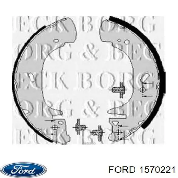 1570221 Ford zapatas de frenos de tambor traseras